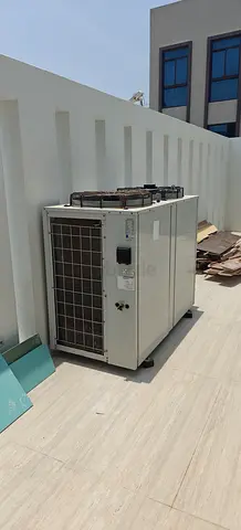 Swimming pool heater and chiller