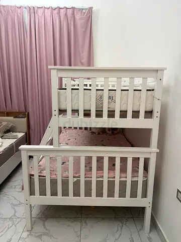 Cream bunk bed - Double bed