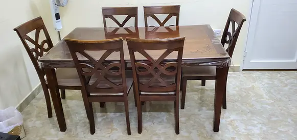 Dining table with 6 chairs