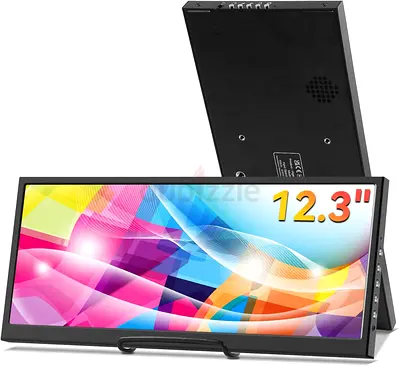 12.3 Inch Secondary Monitor, IPS Stretched Bar LCD Travel Display 1920 * 720 HDMI USBC ( Fix Price )