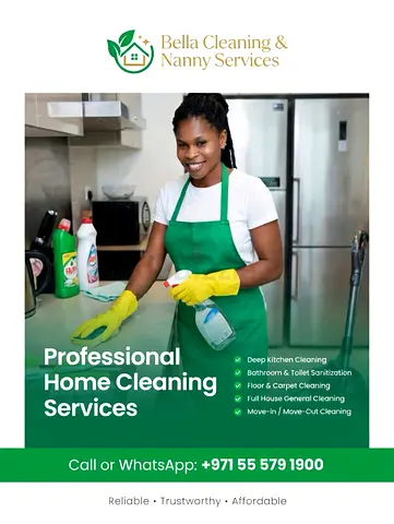 Professional Home Cleaning Nanny Services - Reliable Cleaner Available