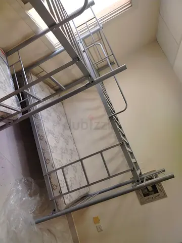 Metal Bunk Bed Frame with Mattress - Good Condition