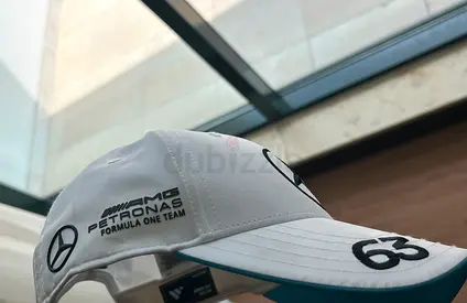 White Mercedes AMG Petronas Baseball Cap (Size Adjustable)