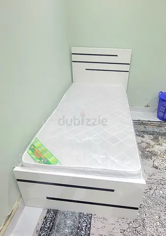 Brand new mdf single bed with medical mattress available.