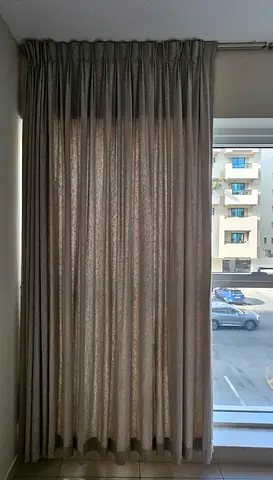 Curtain Set for sale - Light Beige Color
