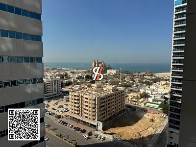 غرفة وصالة للبيع في ابراج عجمان ون إطلالة جزئية على البحر جاهزة للسكن بالأقساط