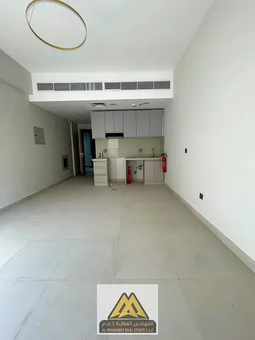 Annual Rental: Spacious Studio in Kentia Residence, Al Zahya. Balcony, central air conditioning, free maintenance. Annual Rent: AED 22,000. Payment in