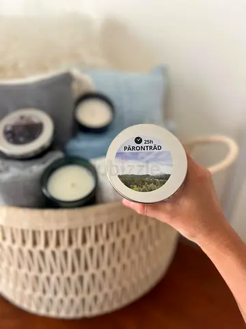 IKEA PÄRONTRÄD Scented Tin Candle - 25h (used, good condition)