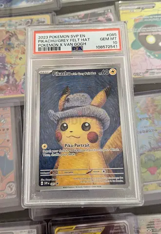 PSA 10 Pikachu Pika-Portrait (Van Gogh Hat) — 2023 Pokémon SVP Promo