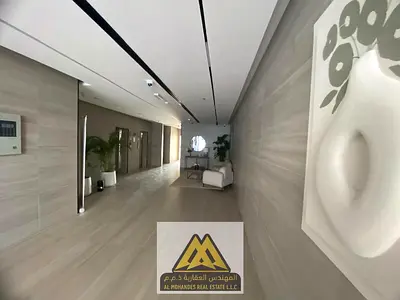 Luxury two-bedroom apartment with a living room, first occupancy, in Al Jurf 3, close to the Chinese market and all services and main roads.
