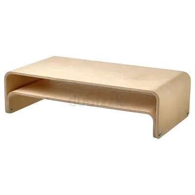 Laptop/monitor stand, birch, 52x26 cm