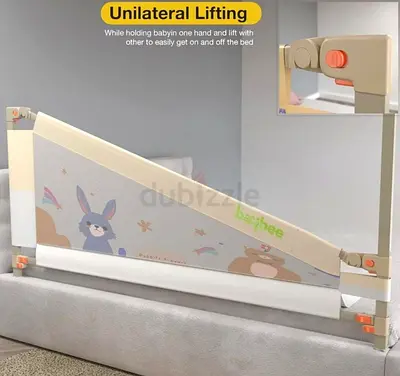Foldable Baby Bed Rail Guard — Safety Side Barrier for Toddlers / 80AED
