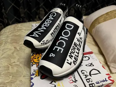Brand New Authentic Dolce Gabbana Sorrento Graffiti Sneakers | EU 41