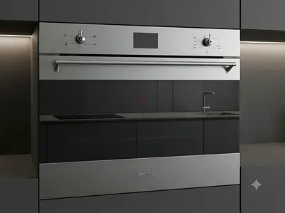 SMEG Built-In Full Gas Oven with Fan 90cm – Premium Italian Design