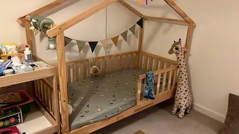 House-frame wooden toddler bed - mattress not included (80x160)