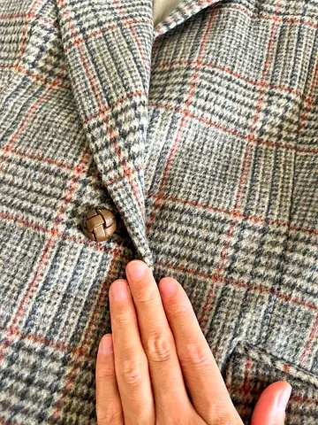 ZARA Wool blend checked blazer jacket — size M, never used