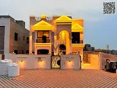 A luxury villa in one of the most prestigious and beautiful areas of Ajman, in a prime location clos