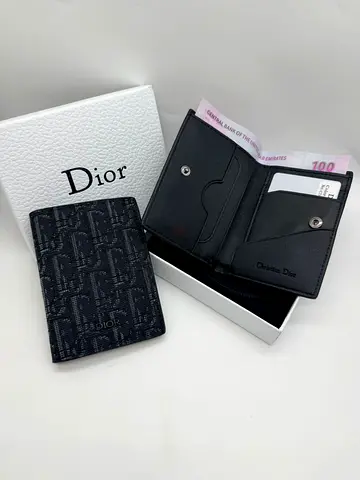 MasterCopy | Christian Dior small black canvas wallet