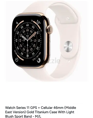 Apple watch series 11 46mm stainless steel gold