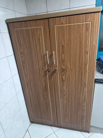 Two-door wooden wardrobe / armoire in good condition
