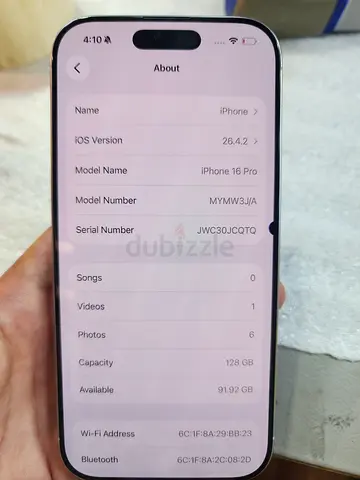 Iphone 16 pro 128Gb lcd dot