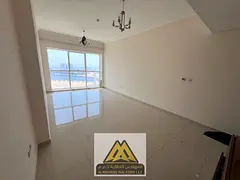 One-bedroom apartment for annual rent in Al Liwara 1, Ajman. Direct sea and marina view, 2 bathrooms