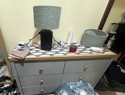 Dresser and lamp