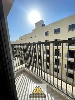For annual rent: Spacious studio with balcony in Kintia Residence, Al Zahia, next to Mohammed Bin Za
