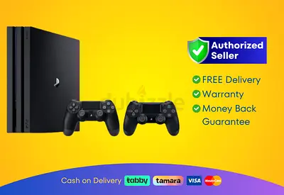 Sony PlayStation 4 - Pro - Black - 1TB with 2 Controller | Brand New |  Warranty | FREE  Delivery