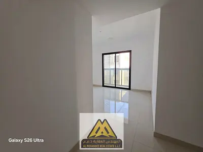 First Tenant Apartment for Annual Rent in Al Jurf Industrial 2 Ajman Brand New Building Private Parking and Two Balconies