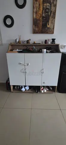 White Shoe Cabinet - Good Condition