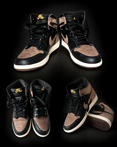 Nike Air Jordan 1 Retro High OG Polamino colorway black/Metalic Gold/Polamino/Sail