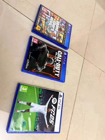 PS4  PS5 Game Bundle: GTA V, COD Black Ops III, FIFA 25