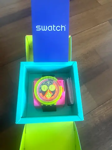 Swatch The Purity of Neon Watch – Like New