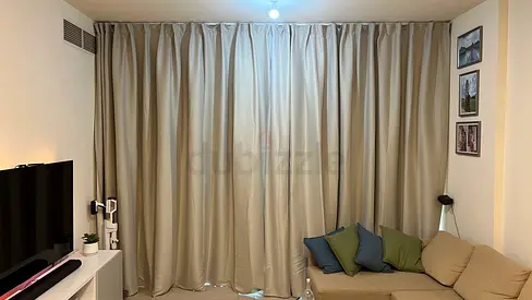 IKEA Beige Blackout Curtains (Set 1)