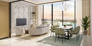 Lagoonfront 1BR | Azizi Venice 14 | Furnished | Pool & Marina Views
