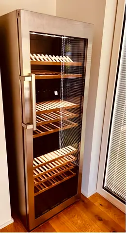 Liebherr Stainless Steel Wine Cooler / Cellar Fridge — Tall Upright Unit
