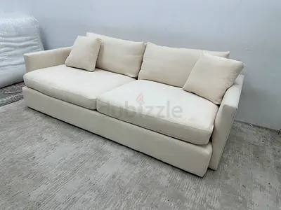 As perfect condition cratebarrel 3 seater sofa