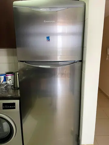 Ariston 2-door Stainless Refrigerator - Good Condition
