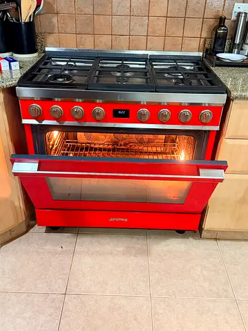 Smeg Freestanding 6 Burner Combination Gas Cooker stove Electric Oven 90x60cm
