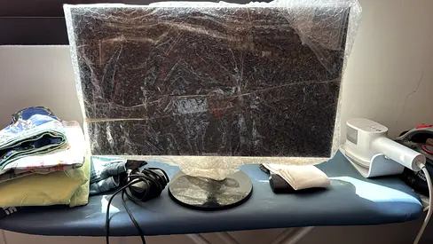 24-inch LCD Monitor (good working condition) wrapped for transport