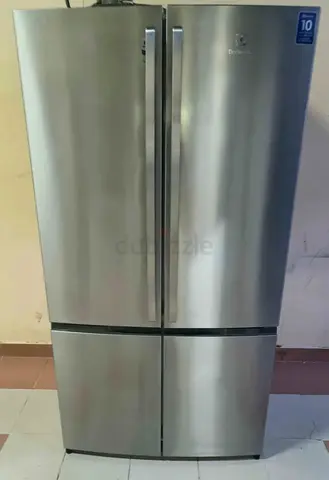 Electrolux 4-door stainless steel French door refrigerator - good condition