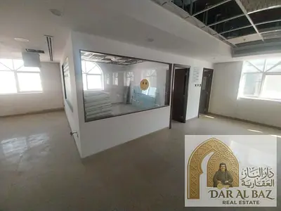 Office for annual rent in Muwailih Commercial Area. The office is spacious with free air conditioning and free parking. 20 days free.