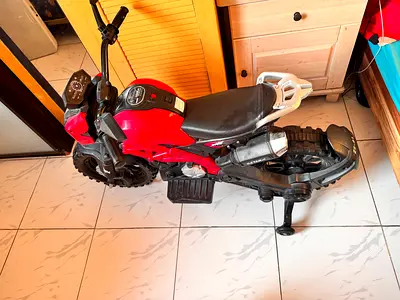 Kids Electric Ride-On Motorcycle – Red Black | Battery Powered Ride-On Bike | Excellent Condition