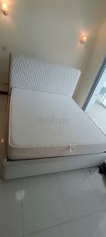 King size mattress with base — good condition