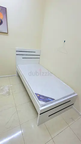 Brand new mdf single bed with medical mattress available.