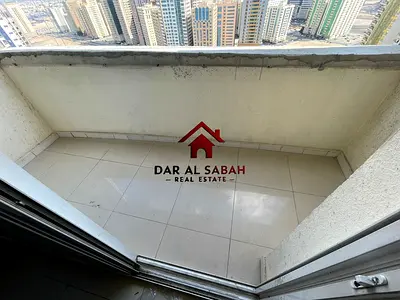 FULLY OPEN VIEW FAMILY BUILDING 1BHK RENT 35K BALCONY OPPO AL NAHDA PARK