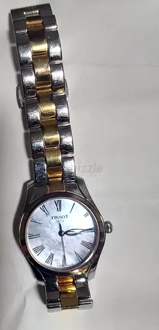 Tissot two-tone ladies watch with mother-of-pearl dial