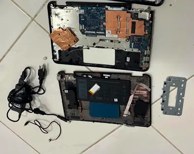Complete Dell Chromebook P26T Teardown Repair Lot + 45W Charger (Working Board Battery)