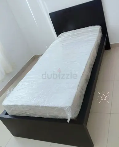 IKEA Malam single bed frame with IKEA mattress 90×200cm